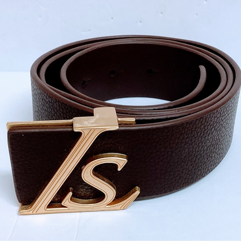 Leisure Society belt and belt buckle.